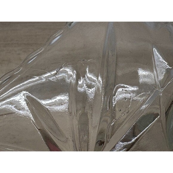 Vtg 1960 Anchor Hocking Star Of David Prescut Glass Small Gondola Bowl Set Of 2 - Picture 5 of 7